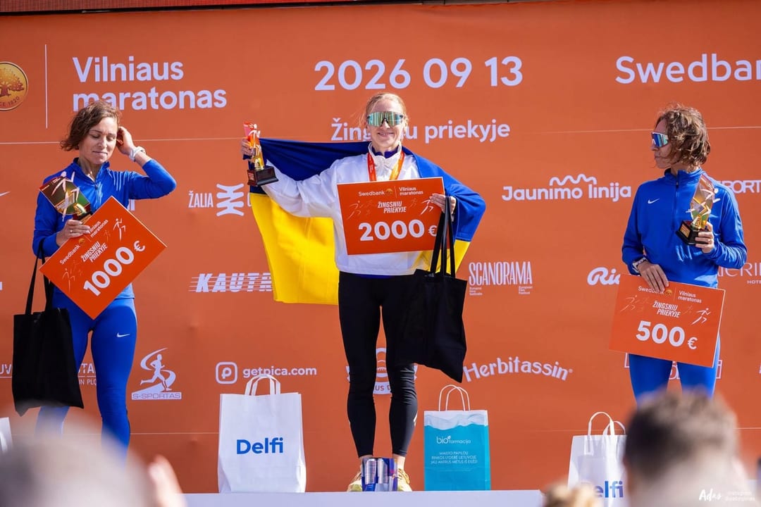 Українська рекордсменка Книги Гіннеса перемогла на марафоні у Вільнюсі