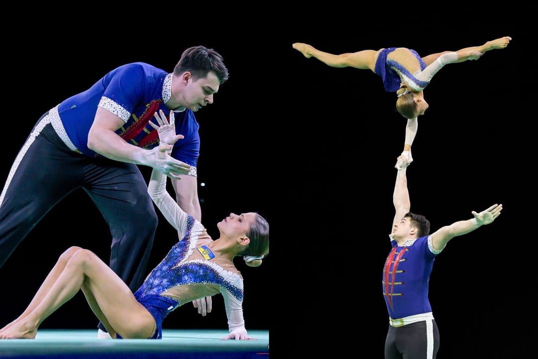 Українська пара акробатів здобула два «золота» чемпіонату світу й обидва рази обійшла росіян