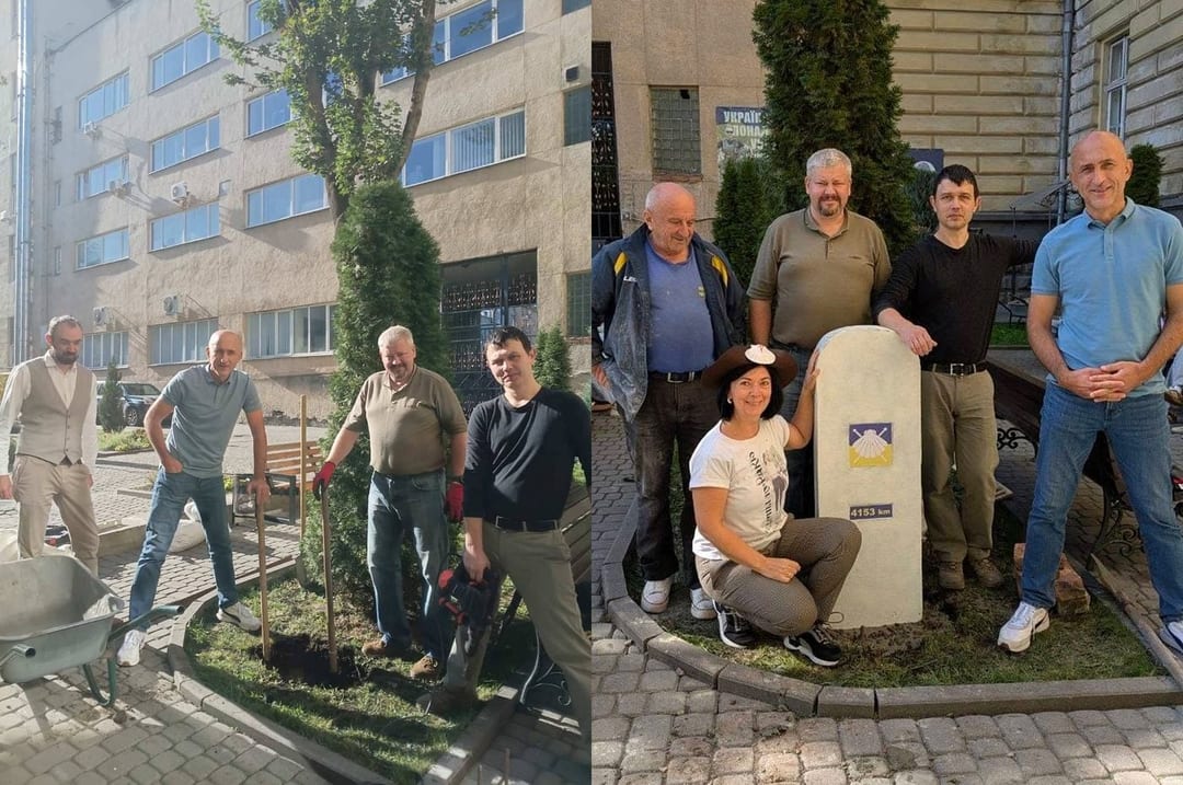 У Львові відкрили першу кам’яну стелу Шляху святого Якова