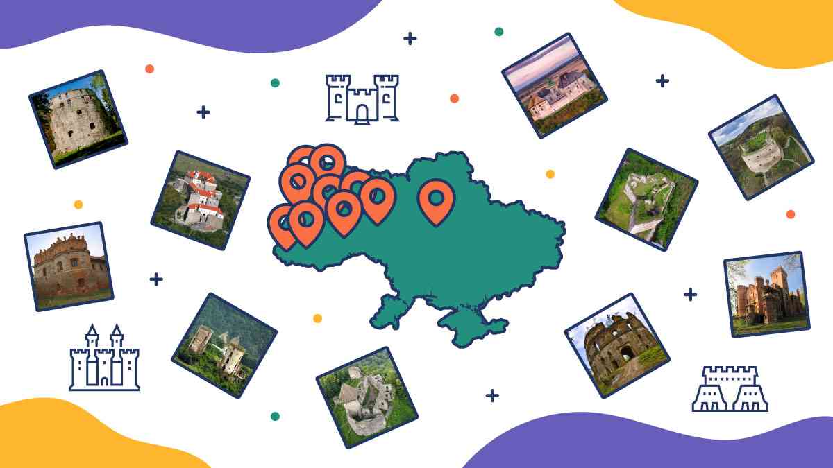 Куди поїхати на вихідних? Десять маловідомих замків України, що вражають своєю історією