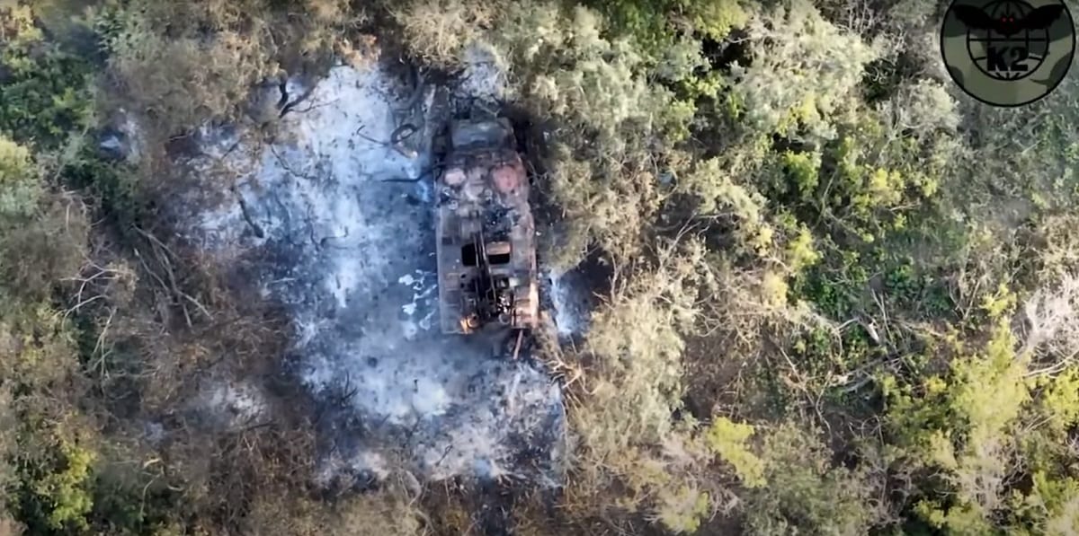 Бойова група К2 показала знищення ворожої зенітної установки на Луганщині (ВІДЕО)
