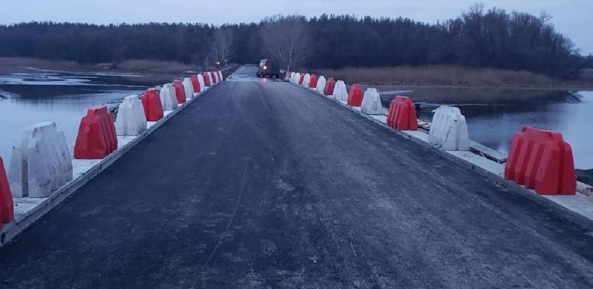 На Харківщині відновили міст, знищений під час відступу окупантами