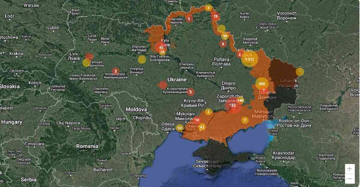 У ДСНС створили інтерактивну карту з вибухонебезпечними територіями