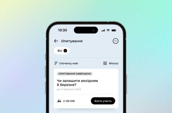 Українці визначилися, чи залишати 8 березня вихідним: результати опитування в «Дії»