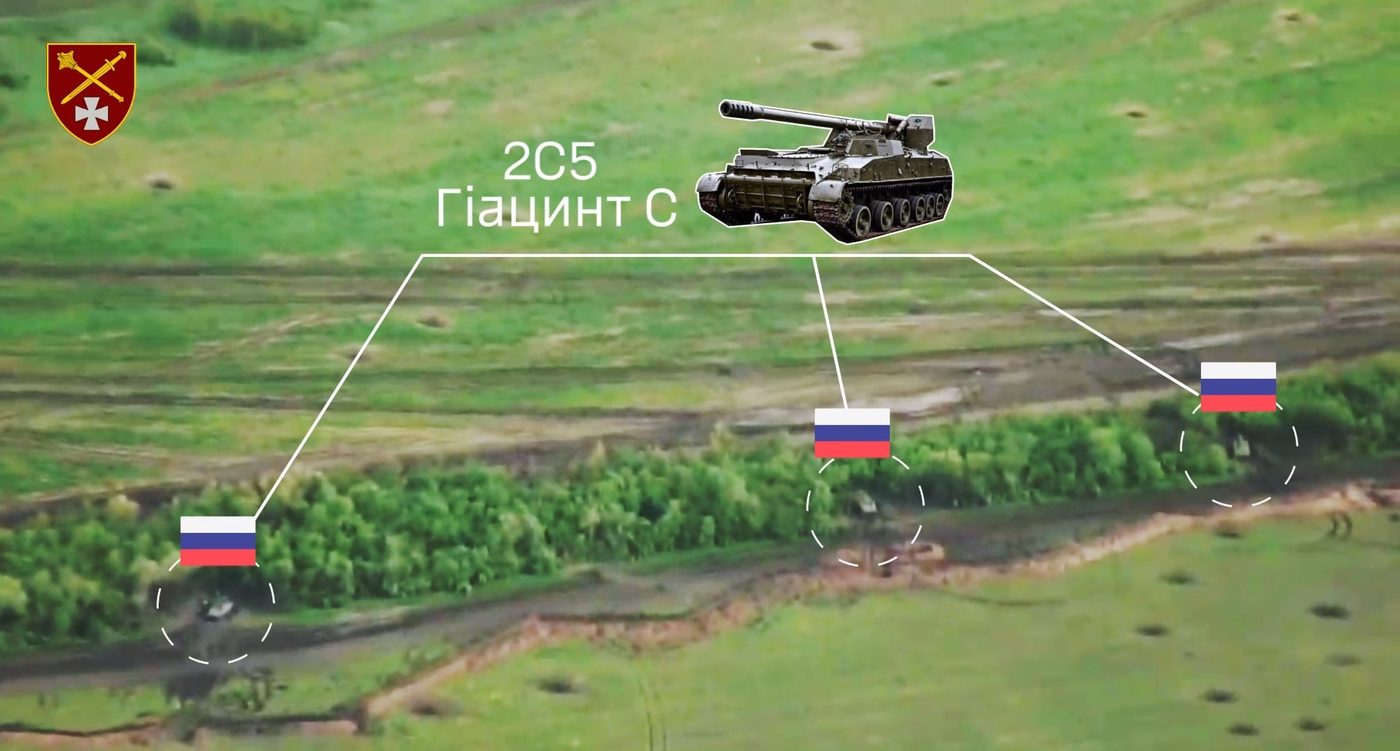 Бійці 44 ОАБр одним пострілом ліквідували два ворожі «Гіацинти» (ВІДЕО)