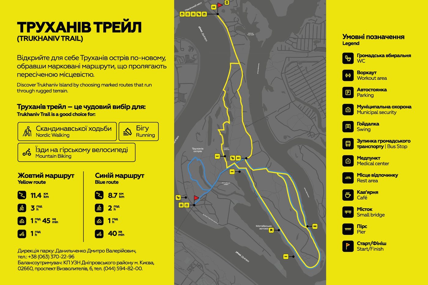 У Києві відкрили стежку для активного відпочинку «Труханів трейл»