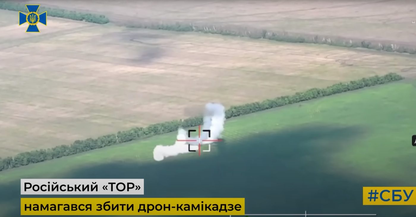 Контррозвідники СБУ знищили дроном комплекс ТОР-2М під час дуелі (ВІДЕО)