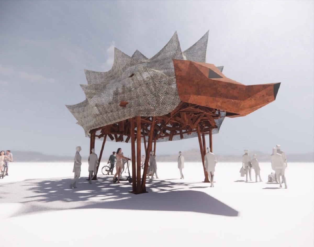 На фестивалі Burning Man 2023 Україна покаже меморіал «Храм Їжака»