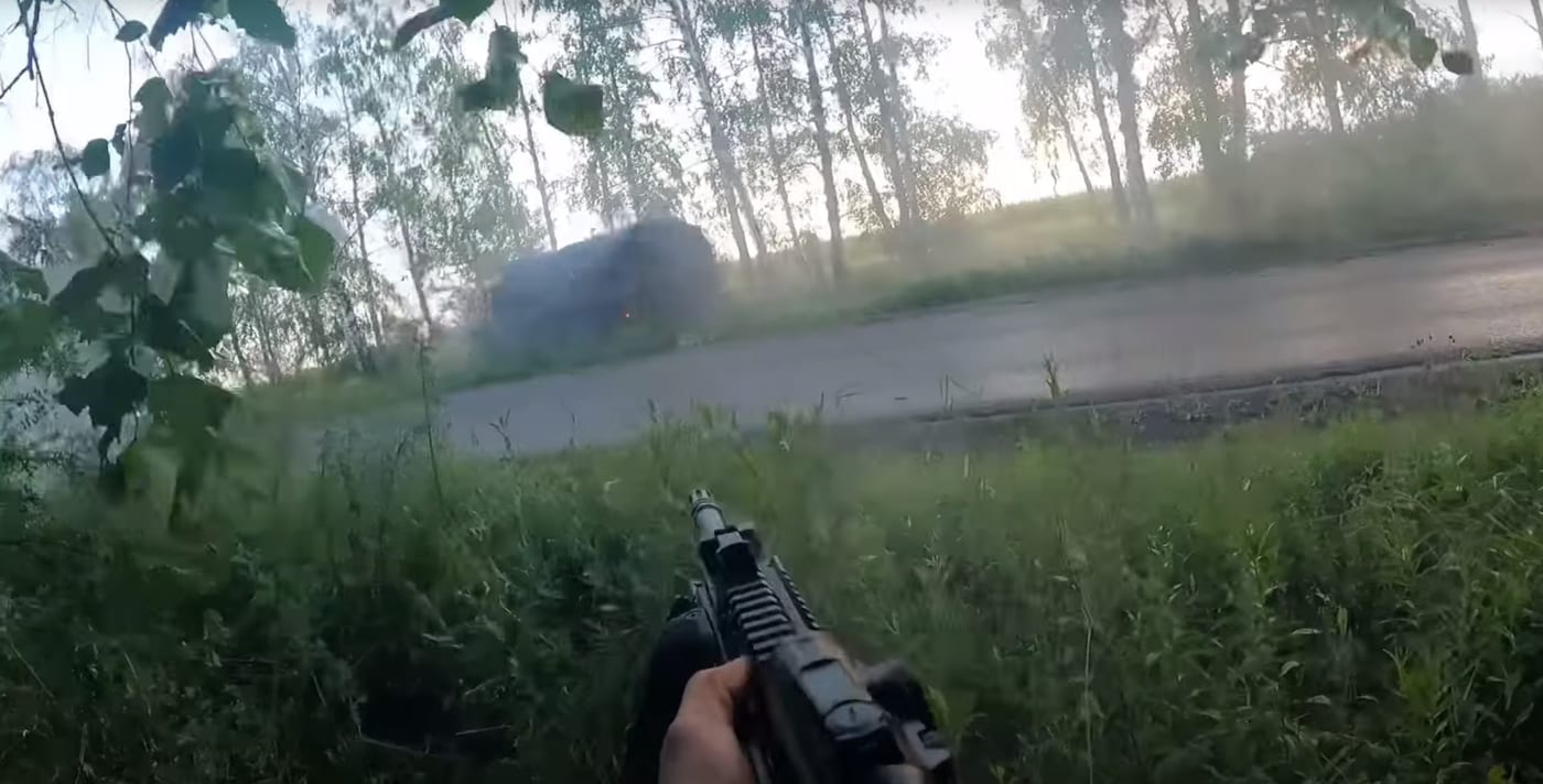 Чеченські воїни у ближньому бою знищили ворожу вантажівку (ВІДЕО)