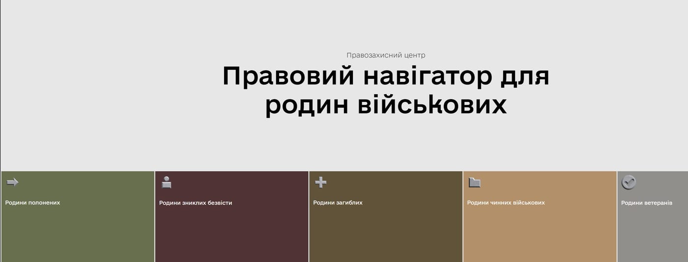 Юристи розробили правовий навігатор для родин військових