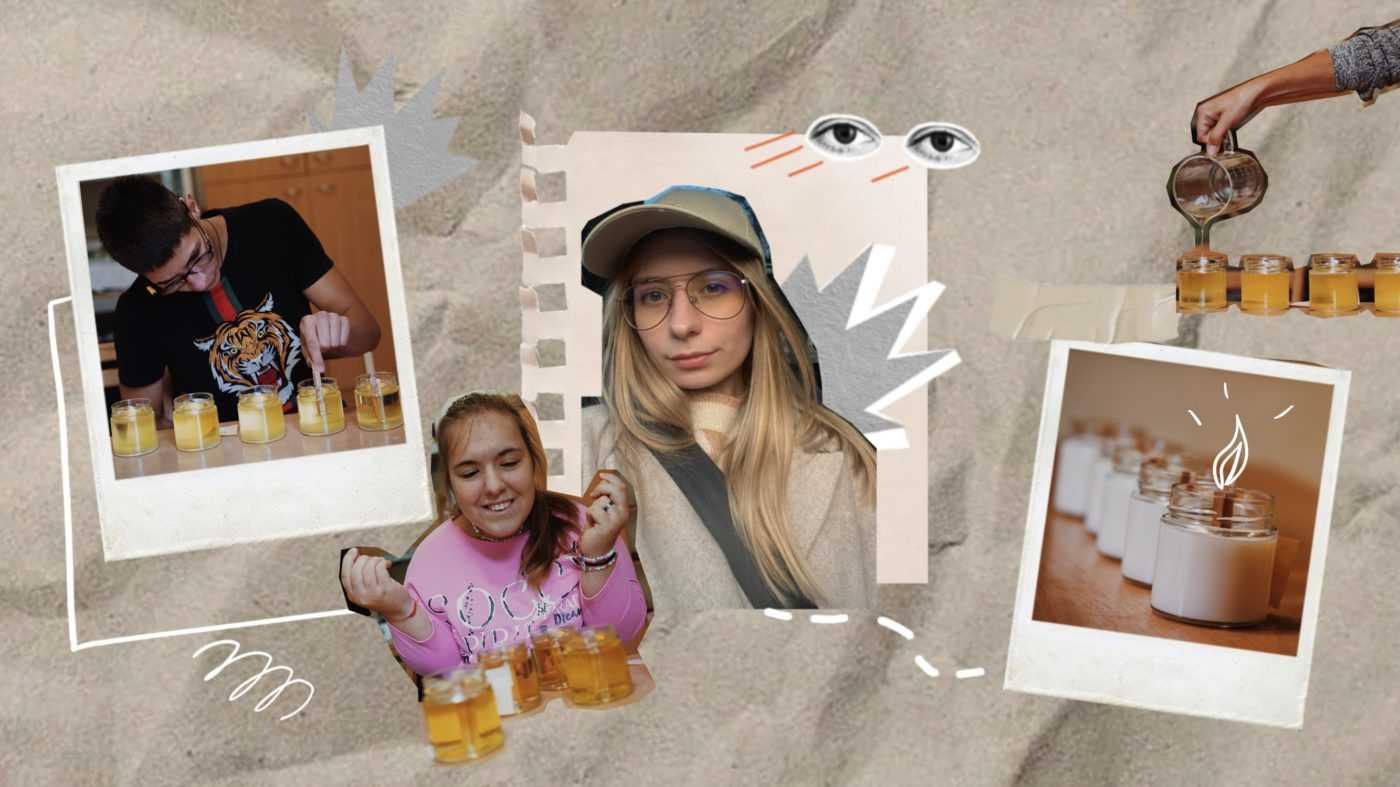 «Це змінює їхні життя». Як працює «Градус добра» – соціальна майстерня, де молодь з ментальною інвалідністю створює екосвічки