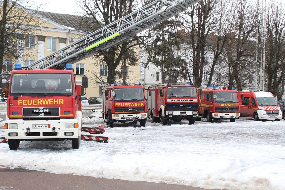 Хмельниччина отримала від благодійників з Німеччини пожежні машини