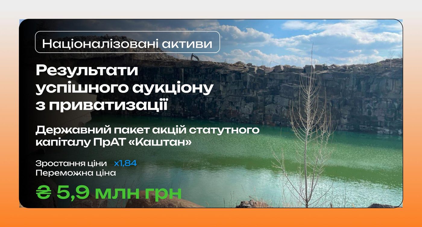 Фонд держмайна продав підприємство «Каштан» на аукціоні: що про це відомо