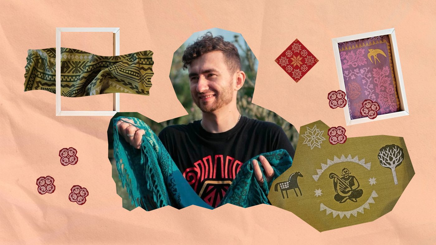 Як у Залужного та «ДахиБрахи»: юрист з Кропивниччини створює вибійчані хустки та відроджує українське ремесло