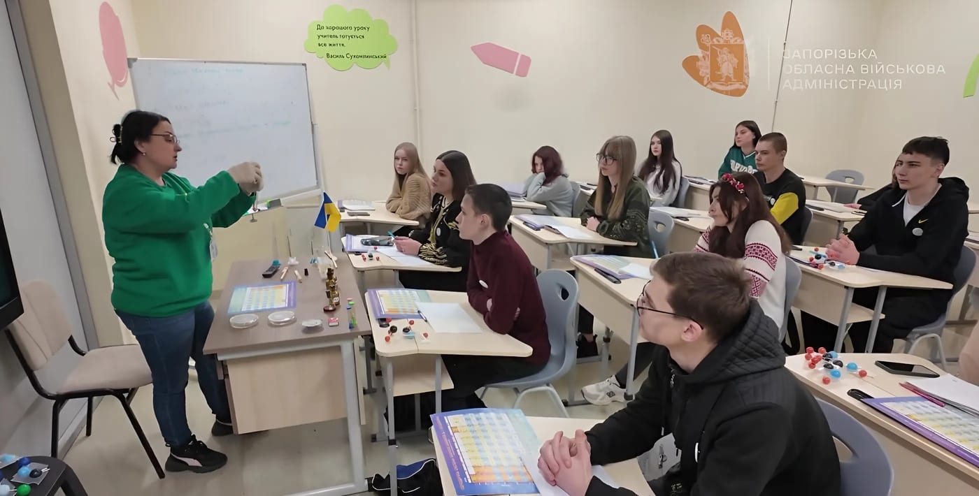 В одній із громад на Запоріжжі відкрили сучасну підземну школу (ВІДЕО)
