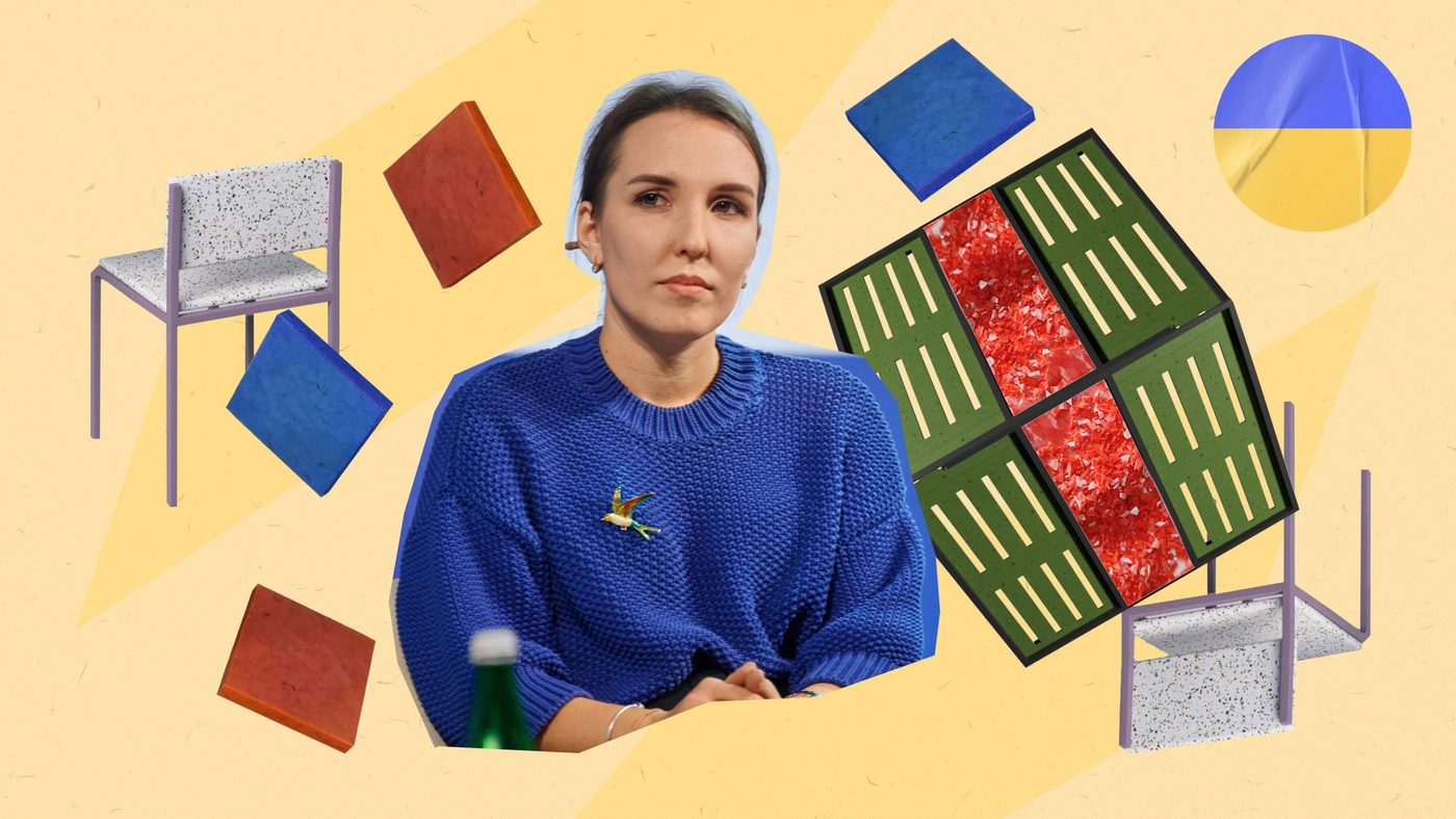 «Сміття», що служитиме десятиліттями: донеччанка виготовляє меблі для укриттів з переробленого пластику
