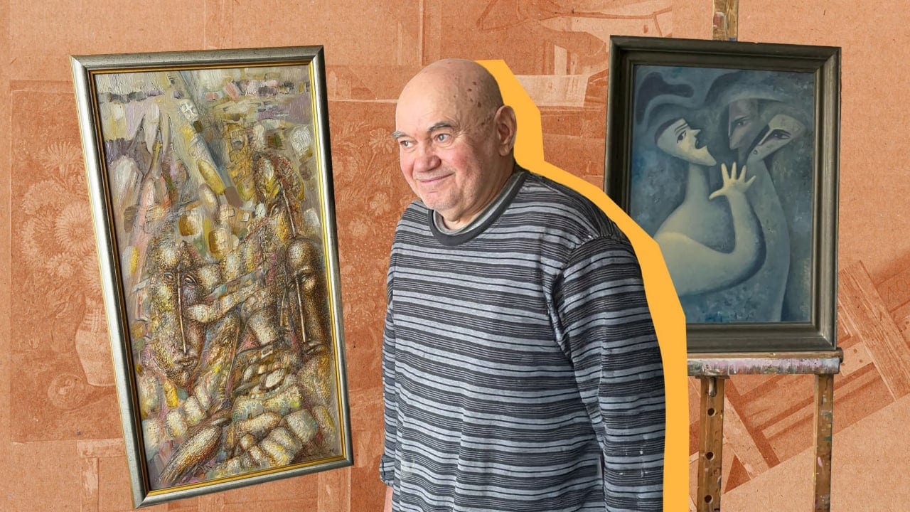 79-річний художник продає картини в соцмережах, аби допомогти доньці після інсульту
