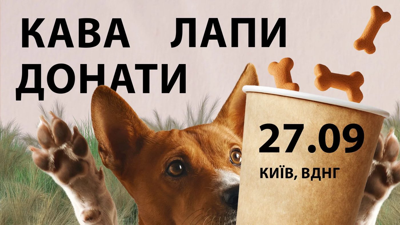 «Лапи, кава і донати»: #ШОТАМ проведе масштабну подію у Києві на підтримку тварин