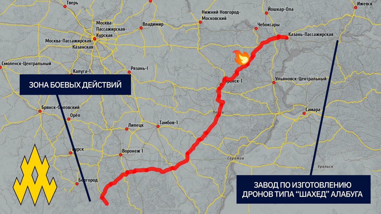 Агент партизанського руху «Атеш» пошкодив залізницю, якою росіяни перевозили «Шахеди»