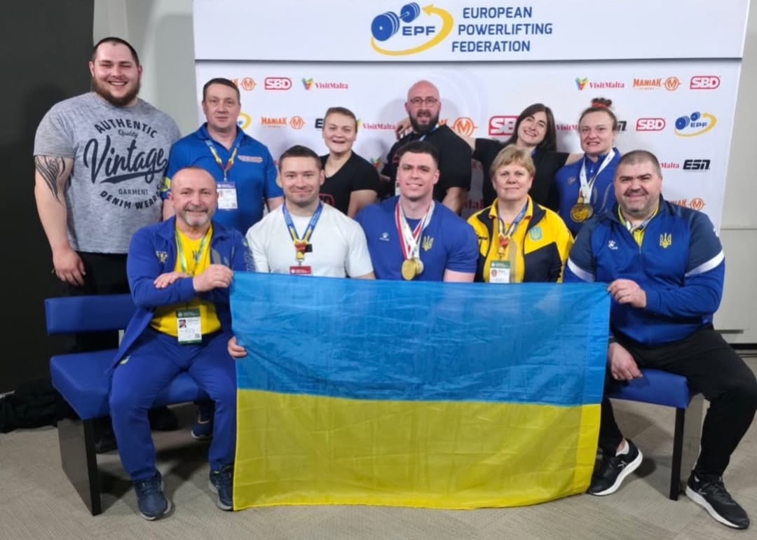 Українські паверліфтери встановили 5 національних рекордів на чемпіонаті Європи