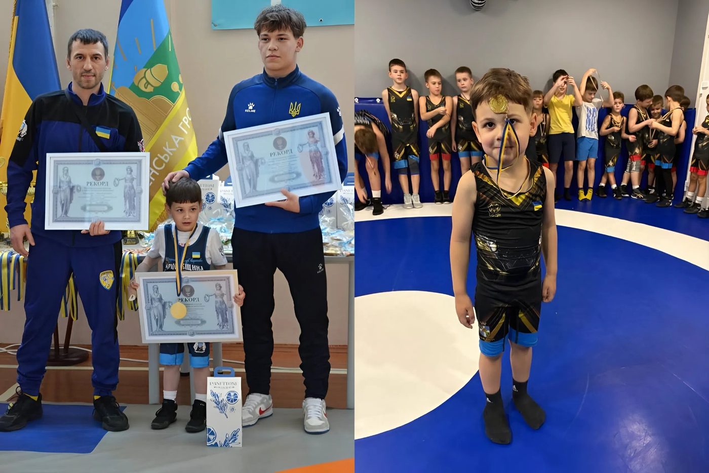 Трирічний спортсмен із Київщини став наймолодшим борцем України