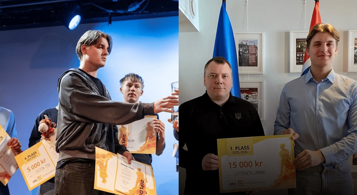Переможець норвезького конкурсу з математики передав увесь свій виграш на підтримку України
