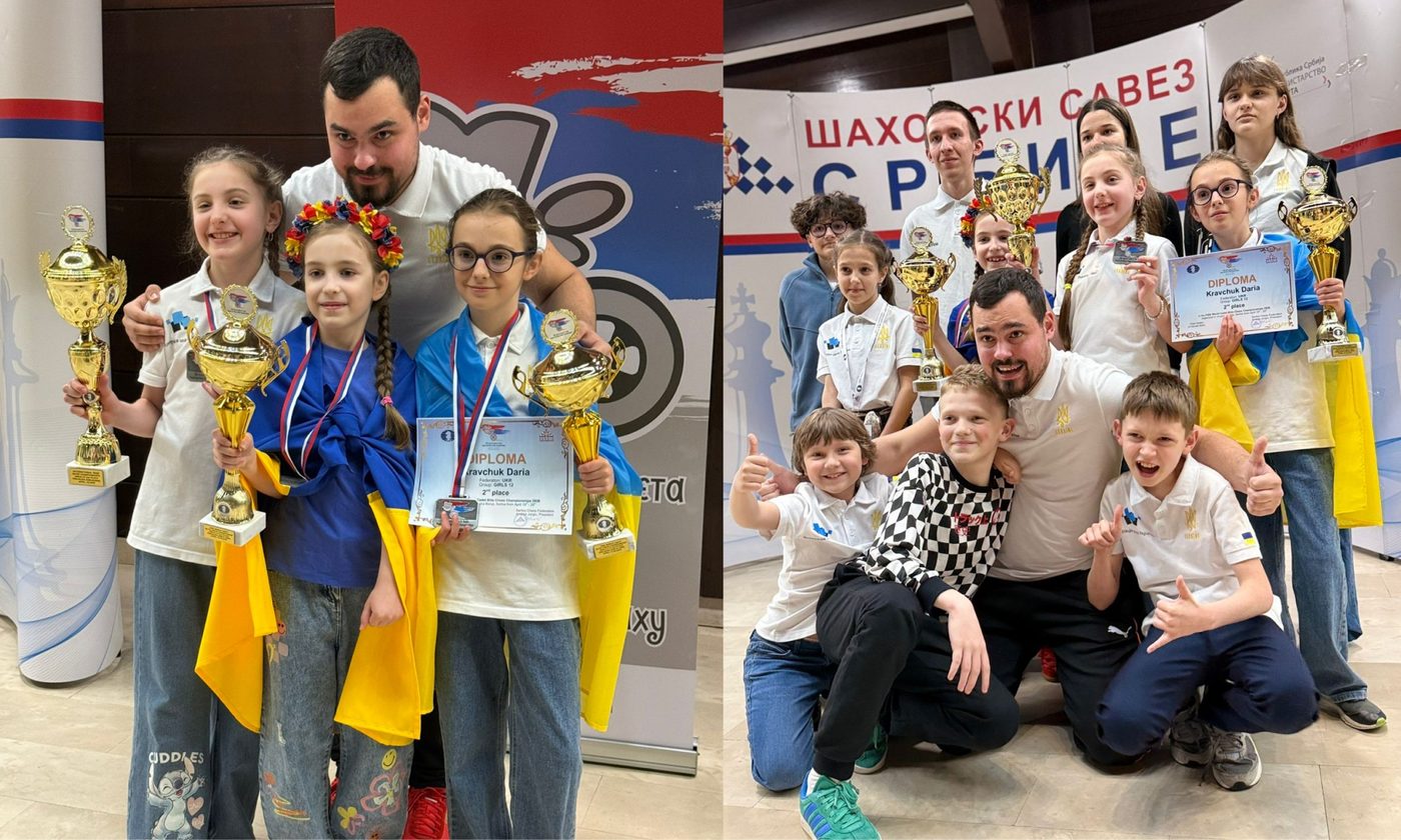 Юні українські шахістки здобули три «срібла» на чемпіонаті світу в Сербії