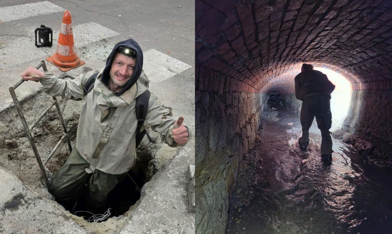 На Львівщині знайшли тунель часів Австро-Угорщини під час ремонту дороги (ВІДЕО)