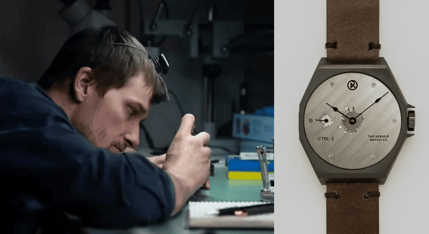 Фінський майстер зробив годинники зі знищеного танку росіян і зібрав понад 3 млн грн для України