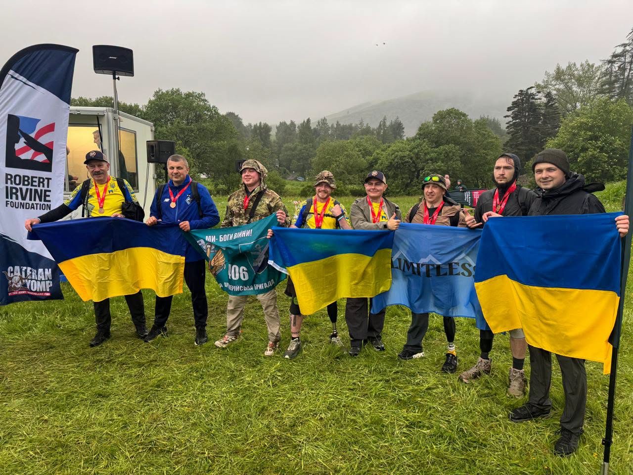 Українські ветерани з ампутаціями пройшли один із найскладніших військових маршрутів Великої Британії