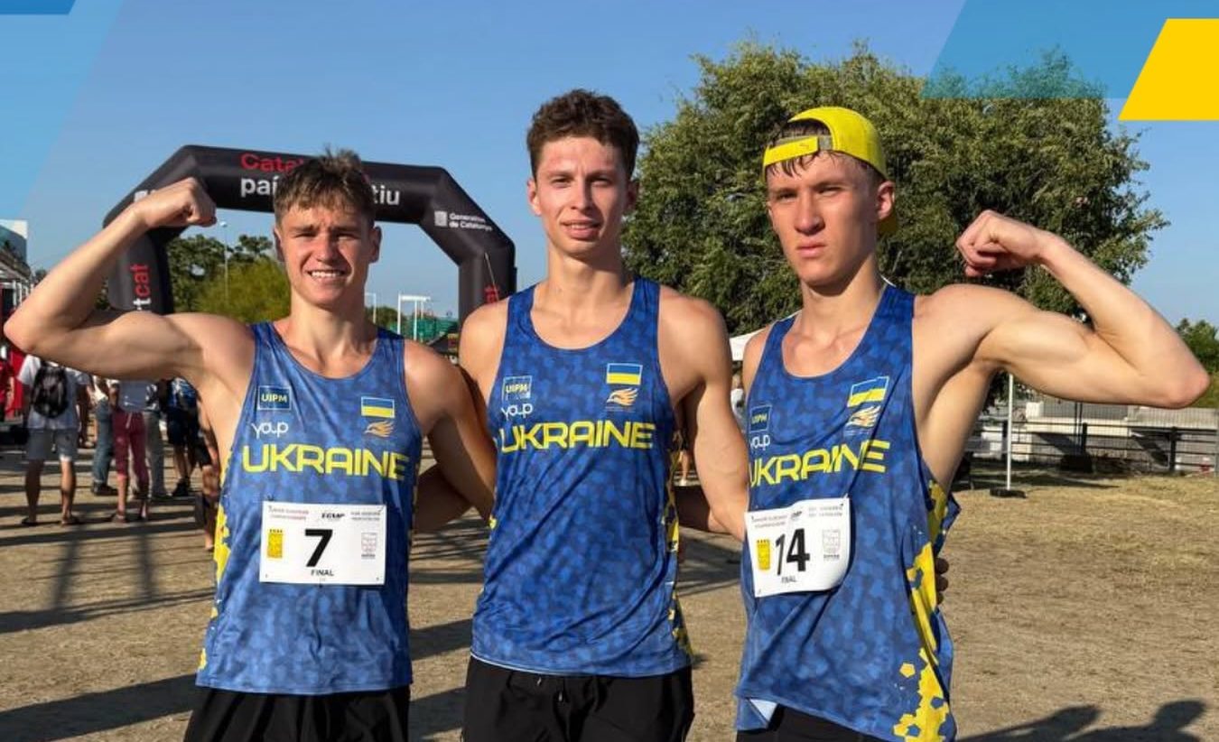 Українські підлітки здобули три золоті медалі на чемпіонаті Європи з сучасного п’ятиборства