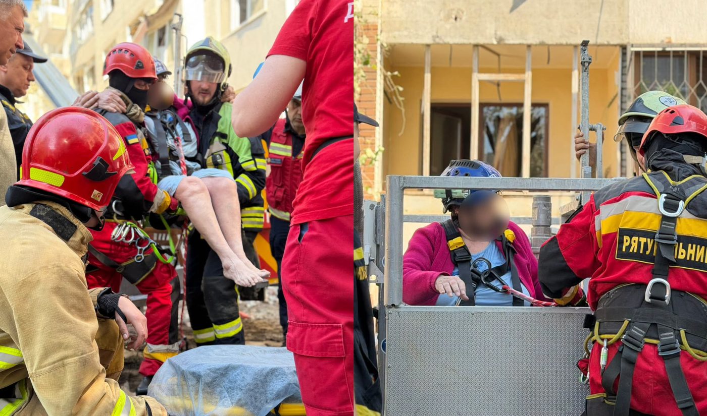 З-під завалів п’ятиповерхівки у Львові врятували 93-річну жінку