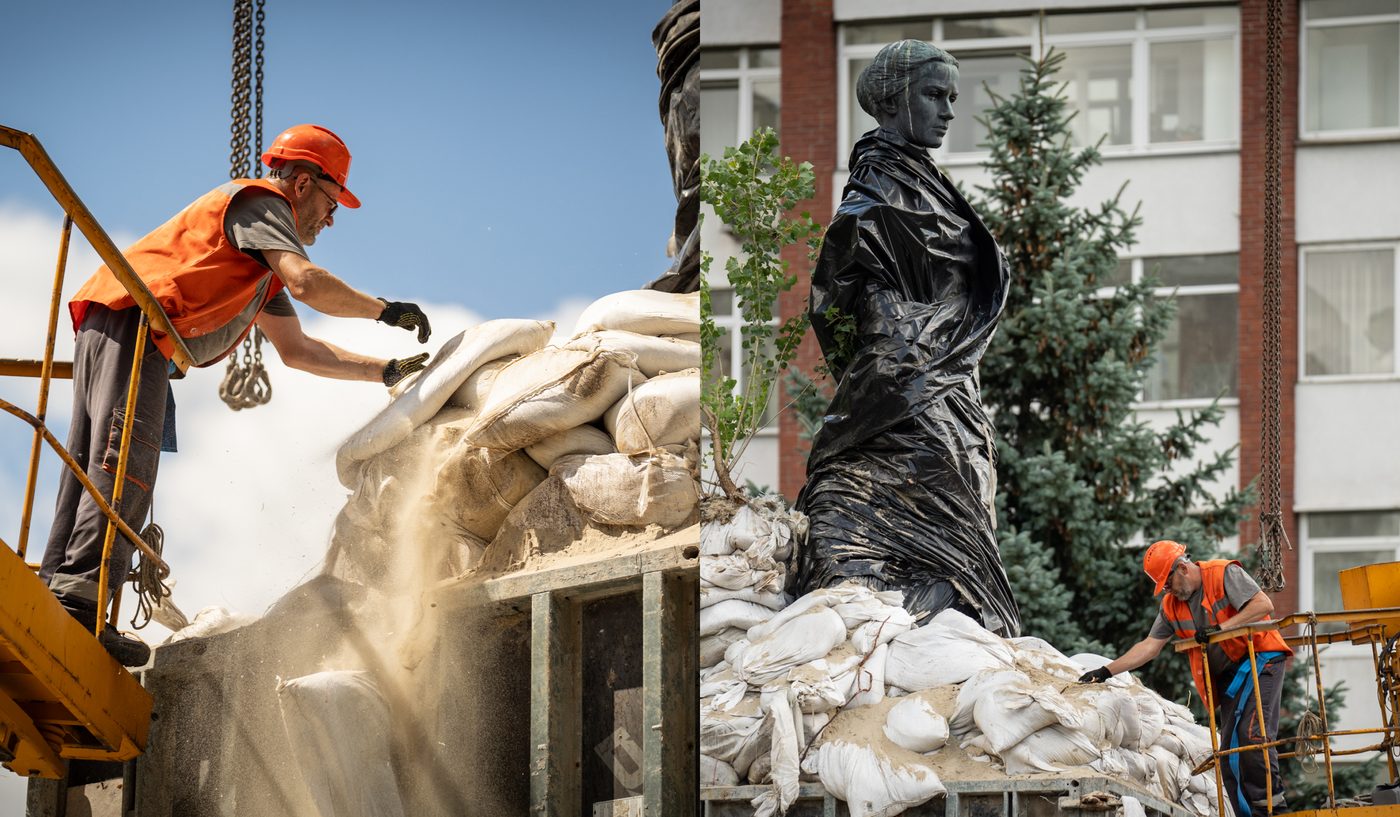 У Києві розконсервовують пам’ятники задля їхнього порятунку від вологи та грибка (ФОТО)