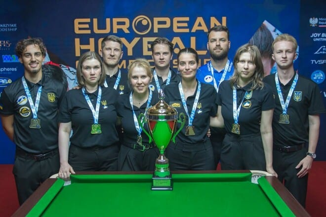 Жіноча збірна України з більярду хейбол виграла чемпіонат Європи