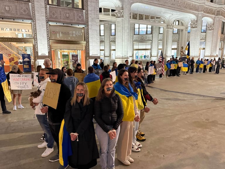 У Чикаго провели акцію на підтримку жителів окупованих Олешок