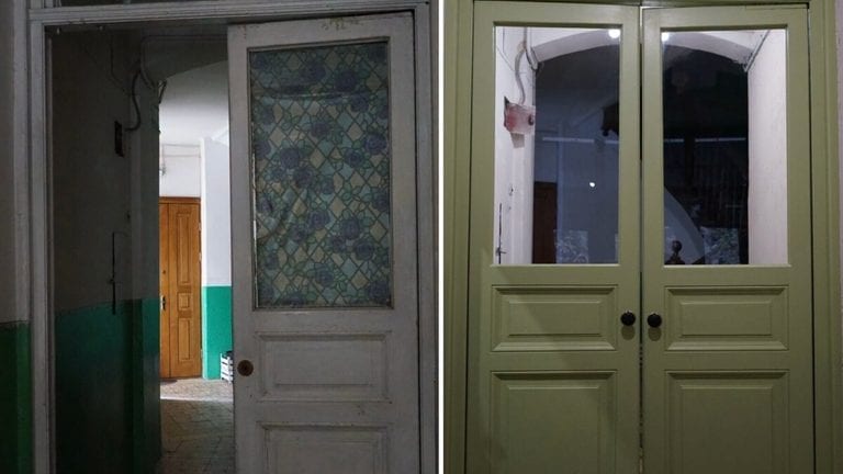 Пролежали 25 років у підвалі: майстер зі Львова відновив автентичні двері (ФОТО)