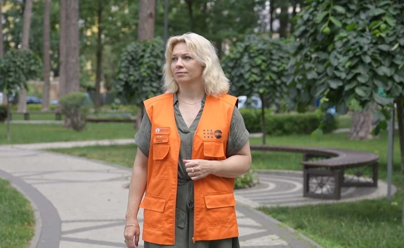 Психологиня мобільної бригади соціально-психологічної допомоги UNFPA в Ірпені Олена Шевченко.