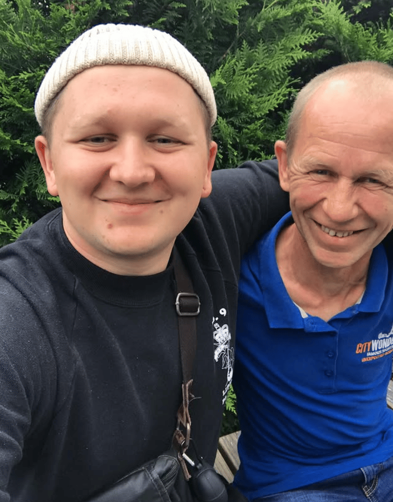 Михайло Лебіга разом із батьком