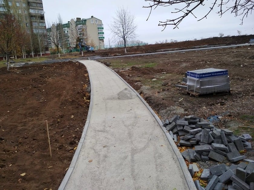 В Краматорске строят сквер имени Скрябина