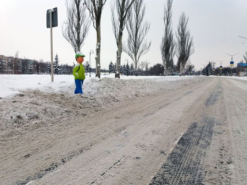 В Донецкой области возле учебных заведений появятся пешеходы-манекены