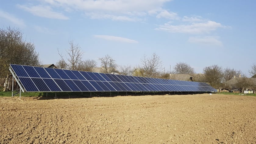 У селі на Чернігівщині будують потужну наземну сонячну електростанцію