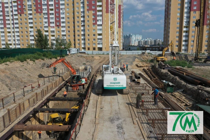 З’явились свіжі фото будівництва метро на Виноградар