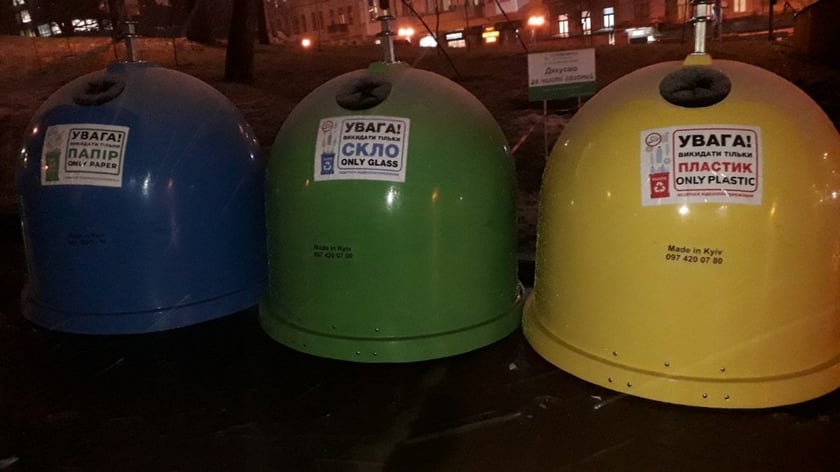 У Києві з початку року встановили 55 контейнерів для роздільного збору сміття