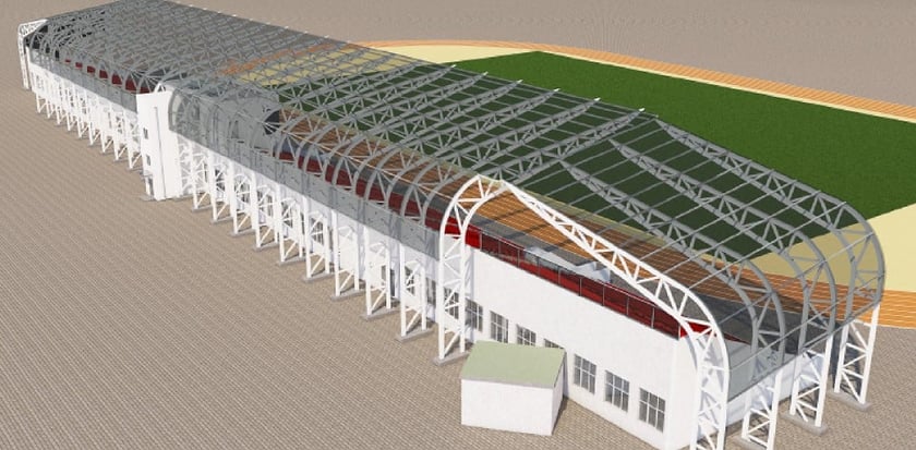У Кривому Розі будують сучасний стадіон на 3,5 тисячі глядачів (ФОТО)
