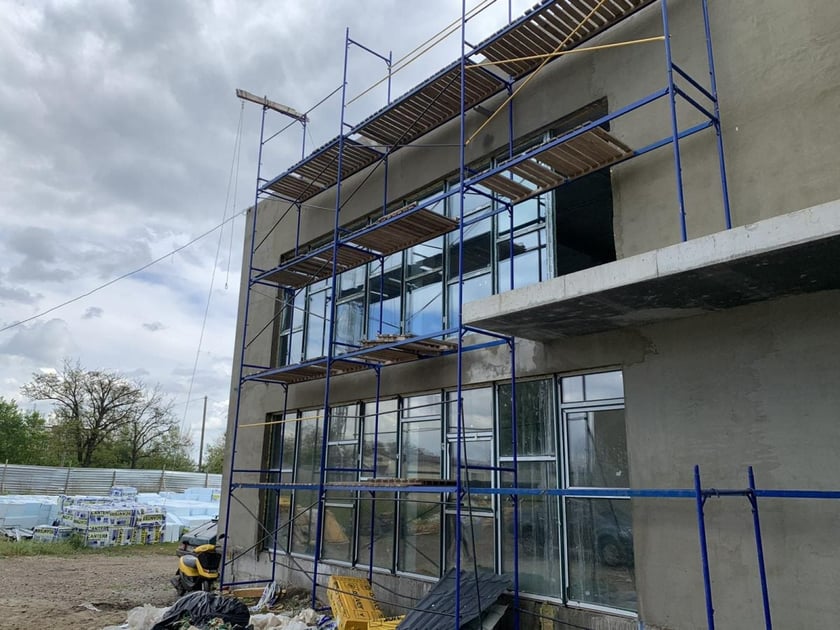 Як на Дніпропетровщині  «з нуля» зводять дитсадок (ФОТО)