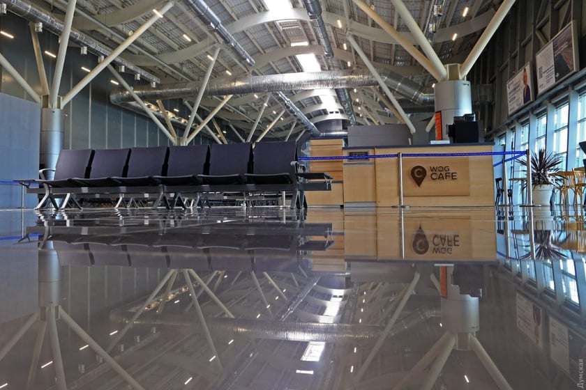 У новому терміналі аеропорту Одеси завершили ремонт зони вильоту