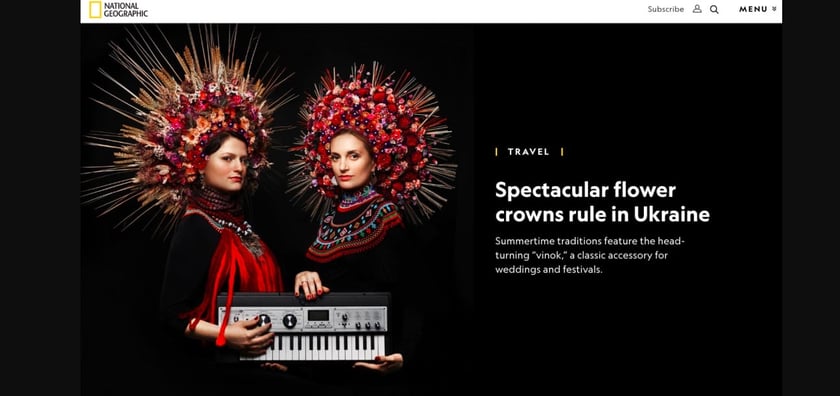 Журнал National Geographic опублікував статтю про українську дизайнерку