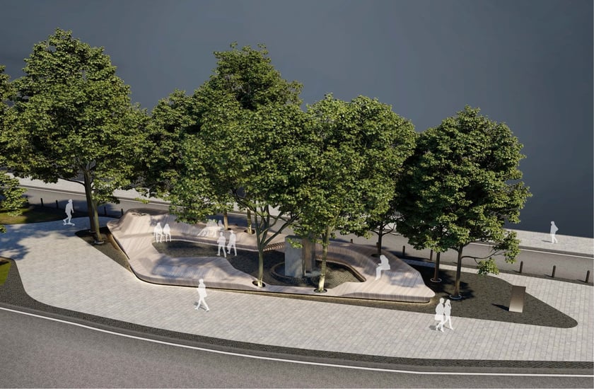 У середмісті Києва з’явиться затишний сквер з лавою-терасою і фонтаном