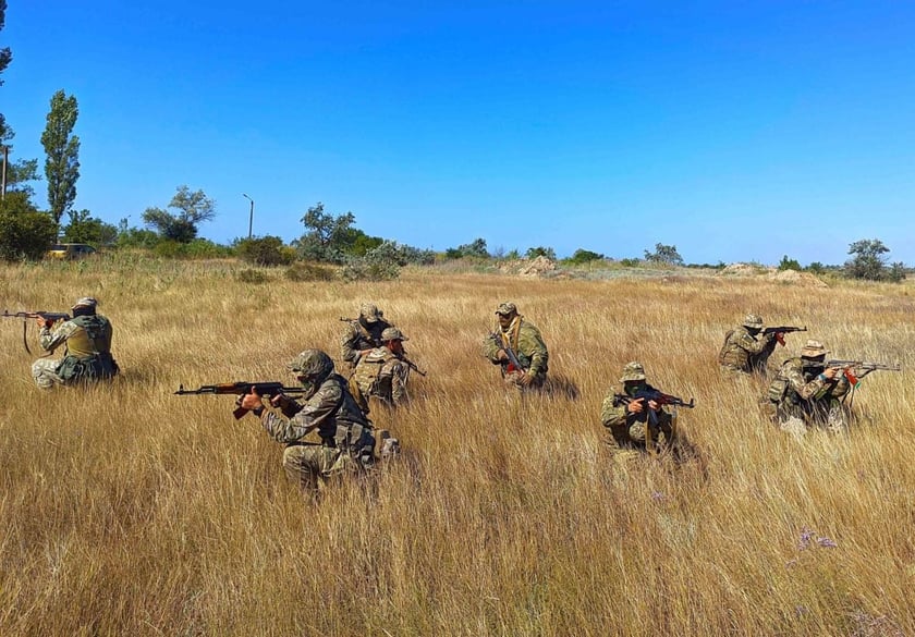 Морпіхи відпрацювали дії під час потрапляння у засідку