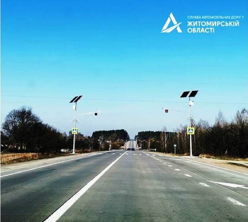 На Житомирщині облаштували 144 пішохідні переходи системами на сонячних батареях